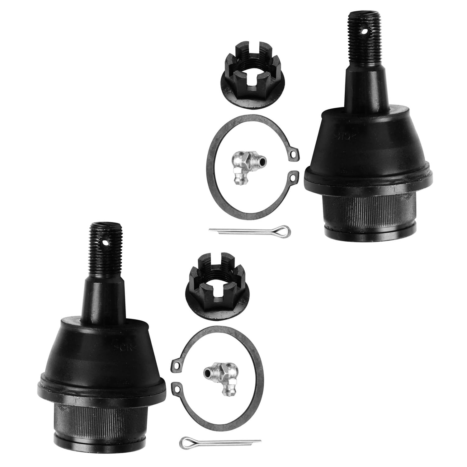 Detroit Axle - 4WD Front End Suspension Kit for Chevy GMC Silverado Sierra Suburban 1500 Yukon Tahoe Escalade Wheel Bearing Hubs Control Arms Ball Joints CV Axles Tie Rods Sway Bars Idler Pitman Arms