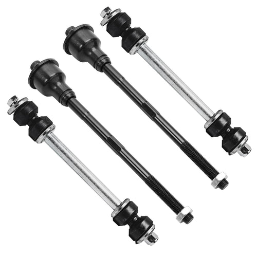 Detroit Axle - 4WD Front End Suspension Kit for Chevy GMC Silverado Sierra Suburban 1500 Yukon Tahoe Escalade Wheel Bearing Hubs Control Arms Ball Joints CV Axles Tie Rods Sway Bars Idler Pitman Arms
