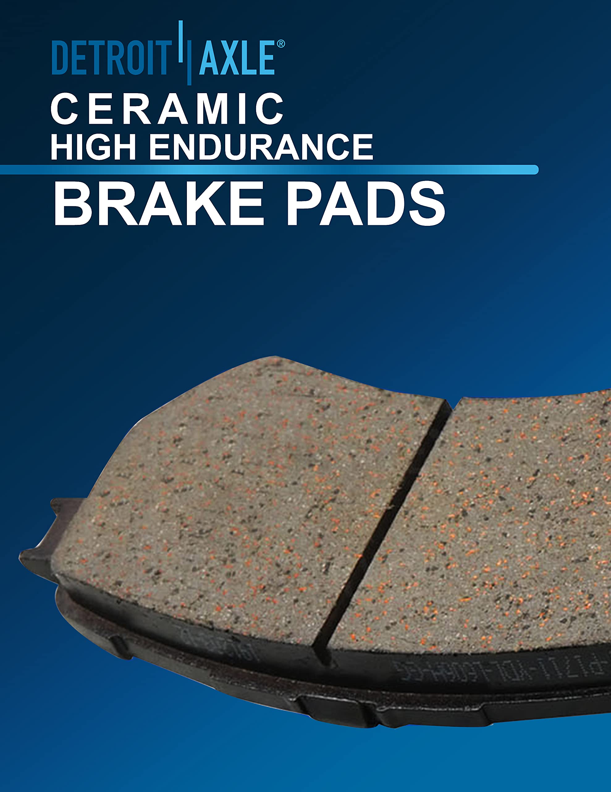 Detroit Axle - Brake Kit for GMC Chevy Silverado Sierra Suburban 1500 Yukon Escalade Tahoe Drilled Slotted Brakes Rotors Ceramic Brake Pads Replacement : 12.99" inch Front and 13.58" inch Rear Rotor