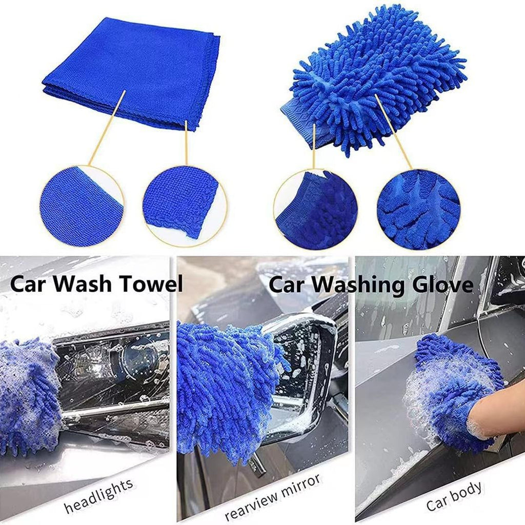 QWJYUU 28 PCS Car Wash Kit for Audi RS6 Avant 2026, Automotive Detailing Kit, Complete Car Cleaning Kit, Cleaner Tool, Vehicle Care Gift Set